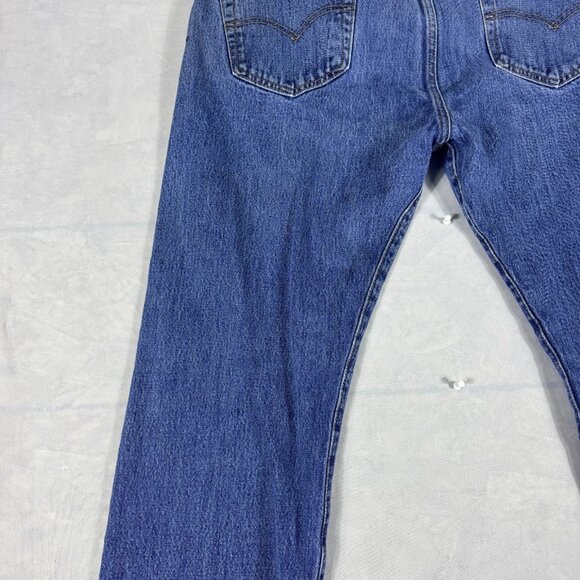 Levi's 501 Mens Straight Leg Jeans Blue Denim 5-Pocket Medium Wash Size 38x32 - Picture 5 of 16